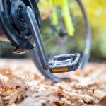 Detail,View,Of,E,Bike,On,The,Dry,Leafs