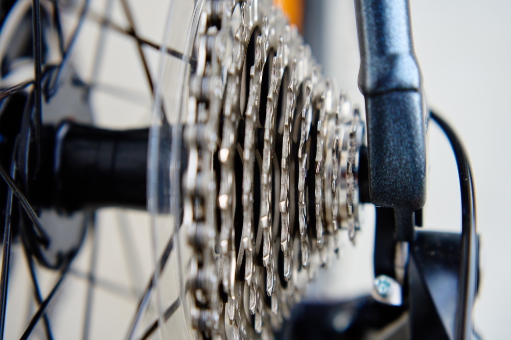 Shifting,Gears,On,Rear,Transmission,Of,Bicycle.,Bicycle,Gear,Drivetrain
