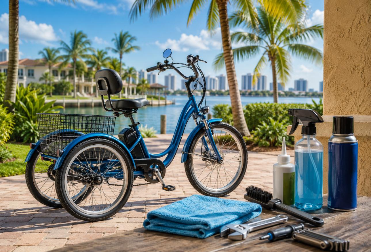 Waterfront Trike Maintenance in Paradise